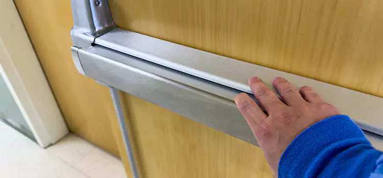 Installing a Push Bar on a Door Russellville